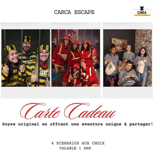 Carte cadeau - escape game carca escape